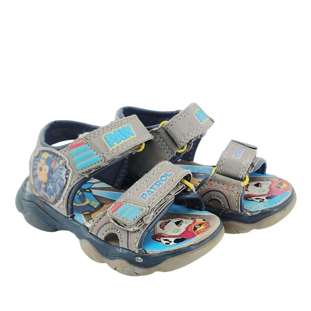 Paw Patrol‎ Toddler Boys Chase Marshall Sport Sandals Blue Grey Size 7